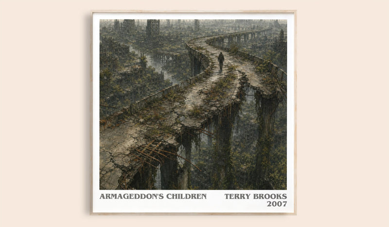 Armageddon's Children literary book poster by Terry Brooks – framed literary art print
