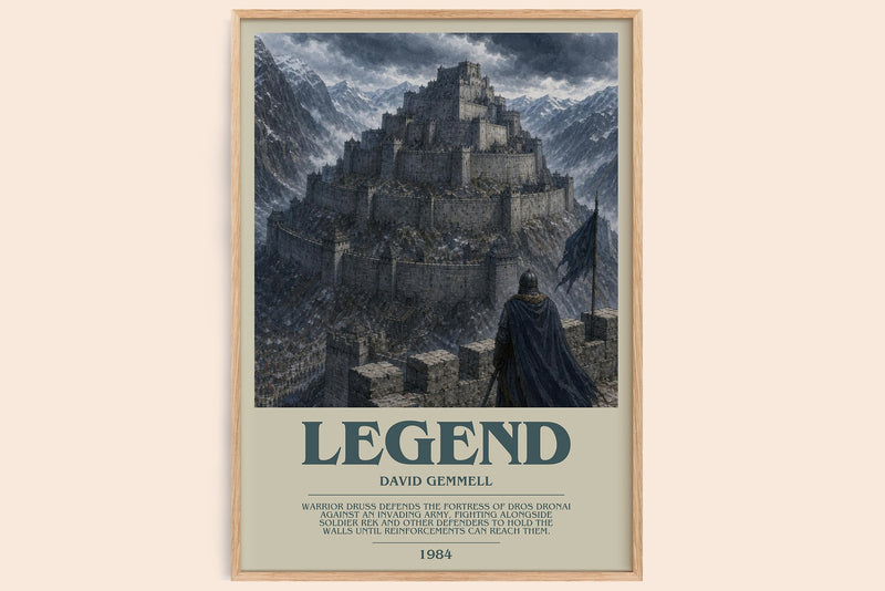Legend Bookish Wall Art by David Gemmell (Modern style)