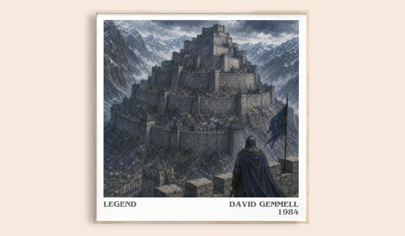 Legend Literary Art Print by David Gemmell (Square style)