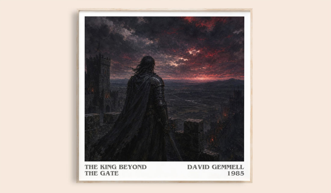 The King Beyond the Gate literary book poster by David Gemmell – framed literary art print