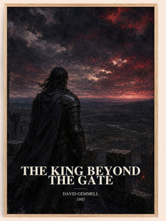 The King Beyond the Gate watercolour book poster by David Gemmell – framed literary art print