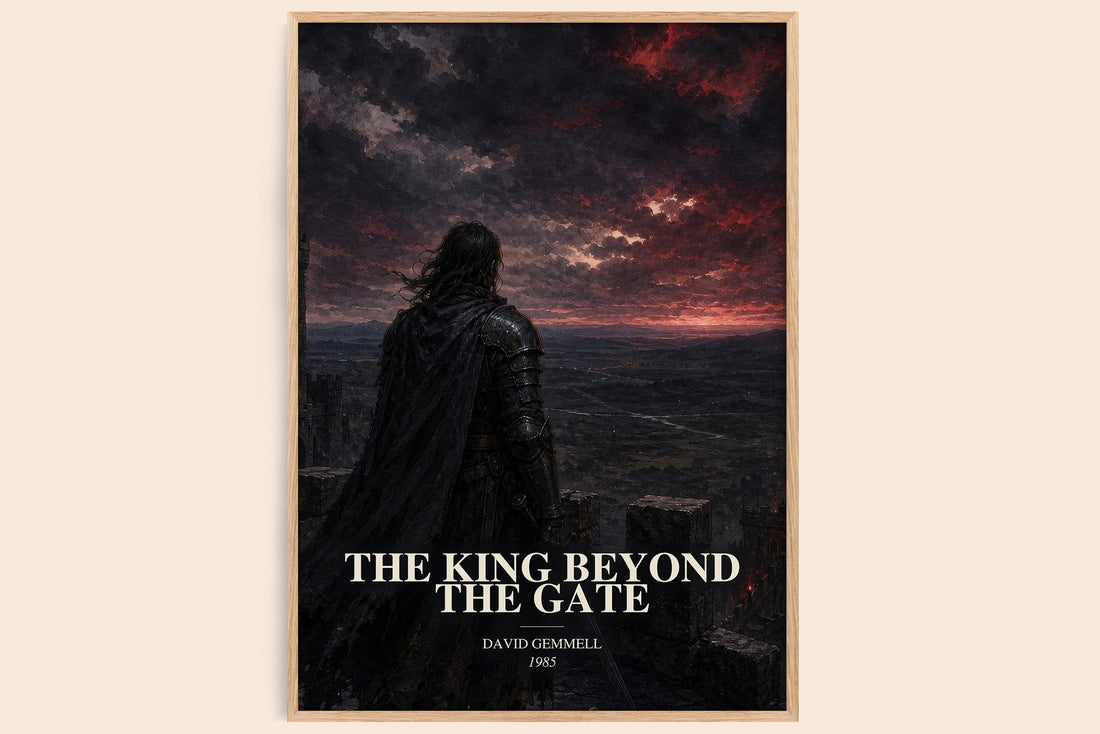 The King Beyond the Gate watercolour book poster by David Gemmell – framed literary art print