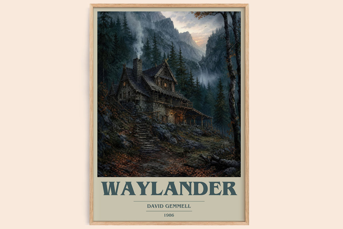 Waylander book cover book poster by David Gemmell – framed literary art print