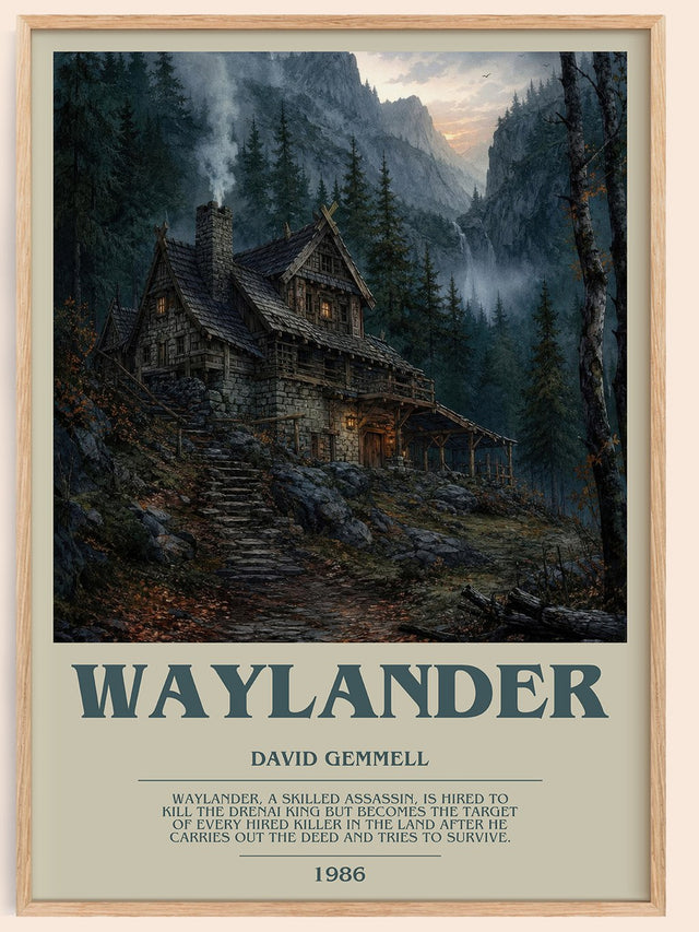 Waylander Bookish Wall Art by David Gemmell