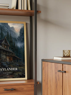 Waylander book watercolour illustration paper finish options – matte satin gloss