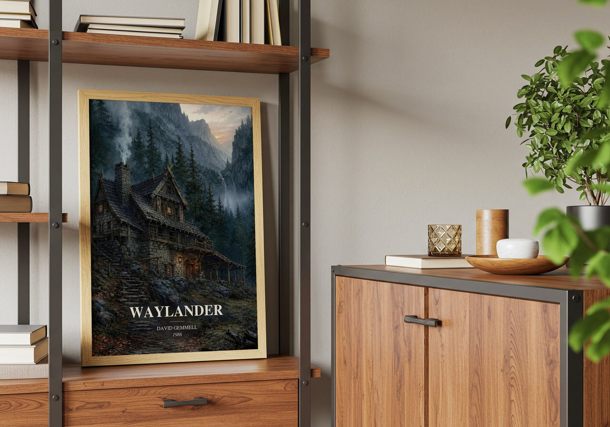 Waylander book watercolour illustration paper finish options – matte satin gloss