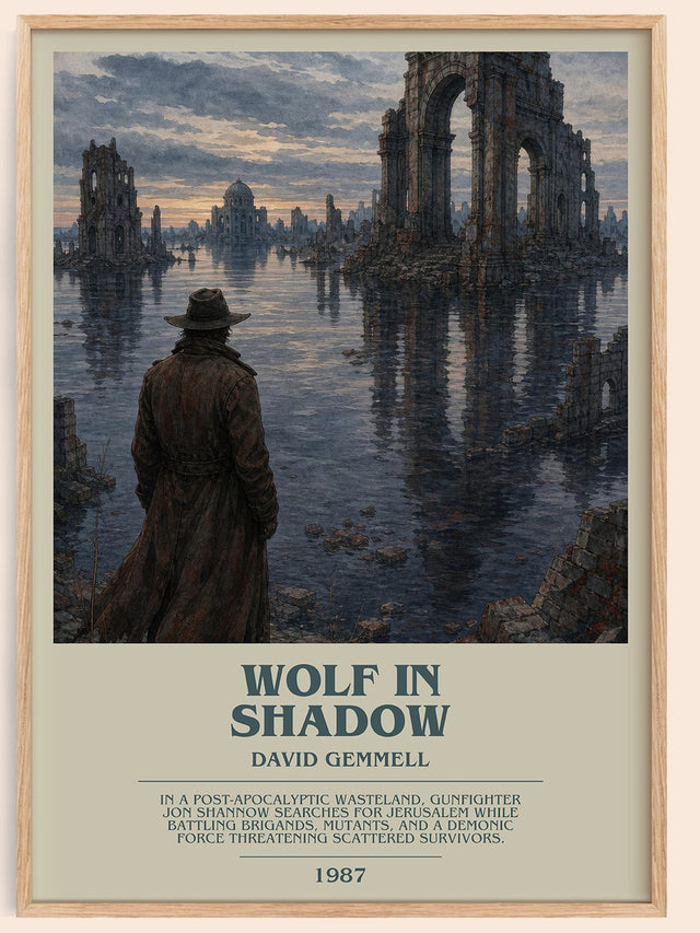 Wolf in Shadow Bookish Wall Art by David Gemmell