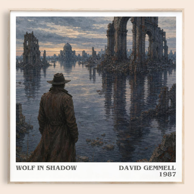 Wolf in Shadow Literary Art Print by David Gemmell