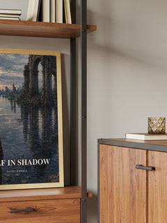 Wolf in Shadow book watercolour illustration paper finish options – matte satin gloss
