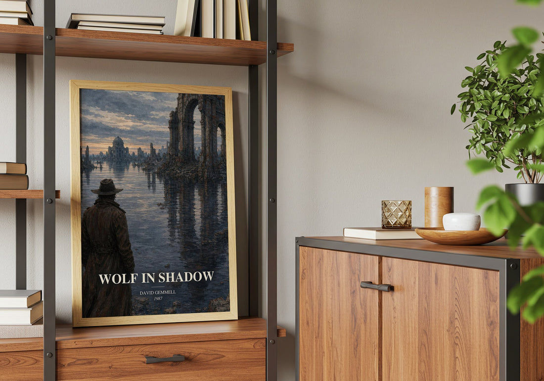 Wolf in Shadow book watercolour illustration paper finish options – matte satin gloss