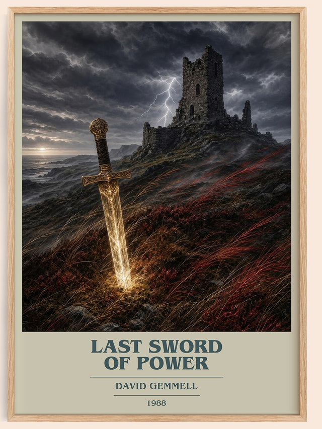 Last Sword of Power Book Cover Poster by David Gemmell