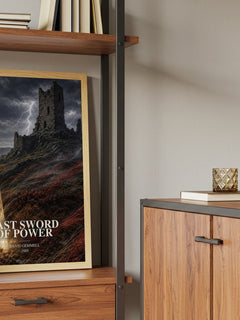 Last Sword of Power book watercolour illustration paper finish options – matte satin gloss