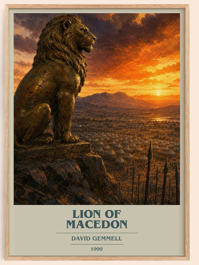 Lion of Macedon Book Cover Poster by David Gemmell