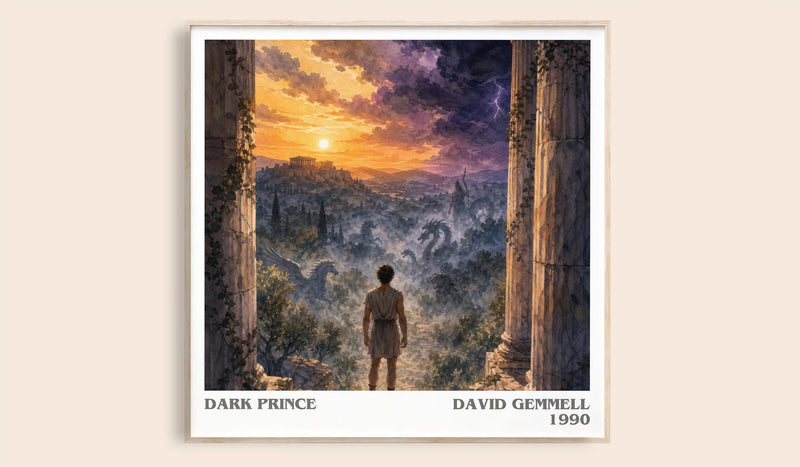 Dark Prince literary book poster by David Gemmell – framed literary art print