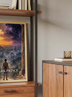Dark Prince book watercolour illustration paper finish options – matte satin gloss