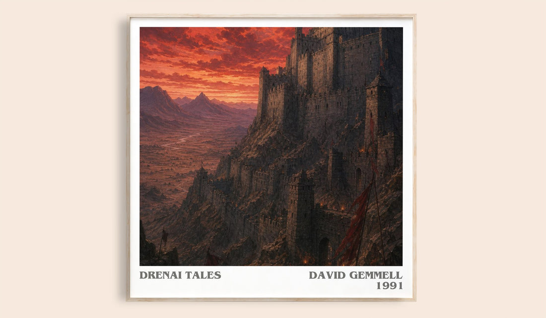 Drenai Tales literary book poster by David Gemmell – framed literary art print