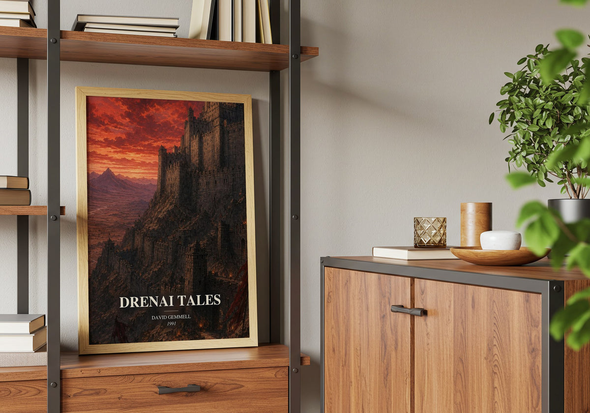 Drenai Tales book watercolour illustration paper finish options – matte satin gloss
