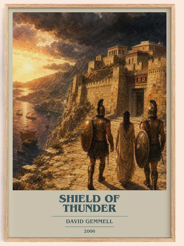 Shield of Thunder Book Cover Poster by David Gemmell