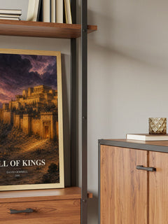 Fall of Kings book watercolour illustration paper finish options – matte satin gloss