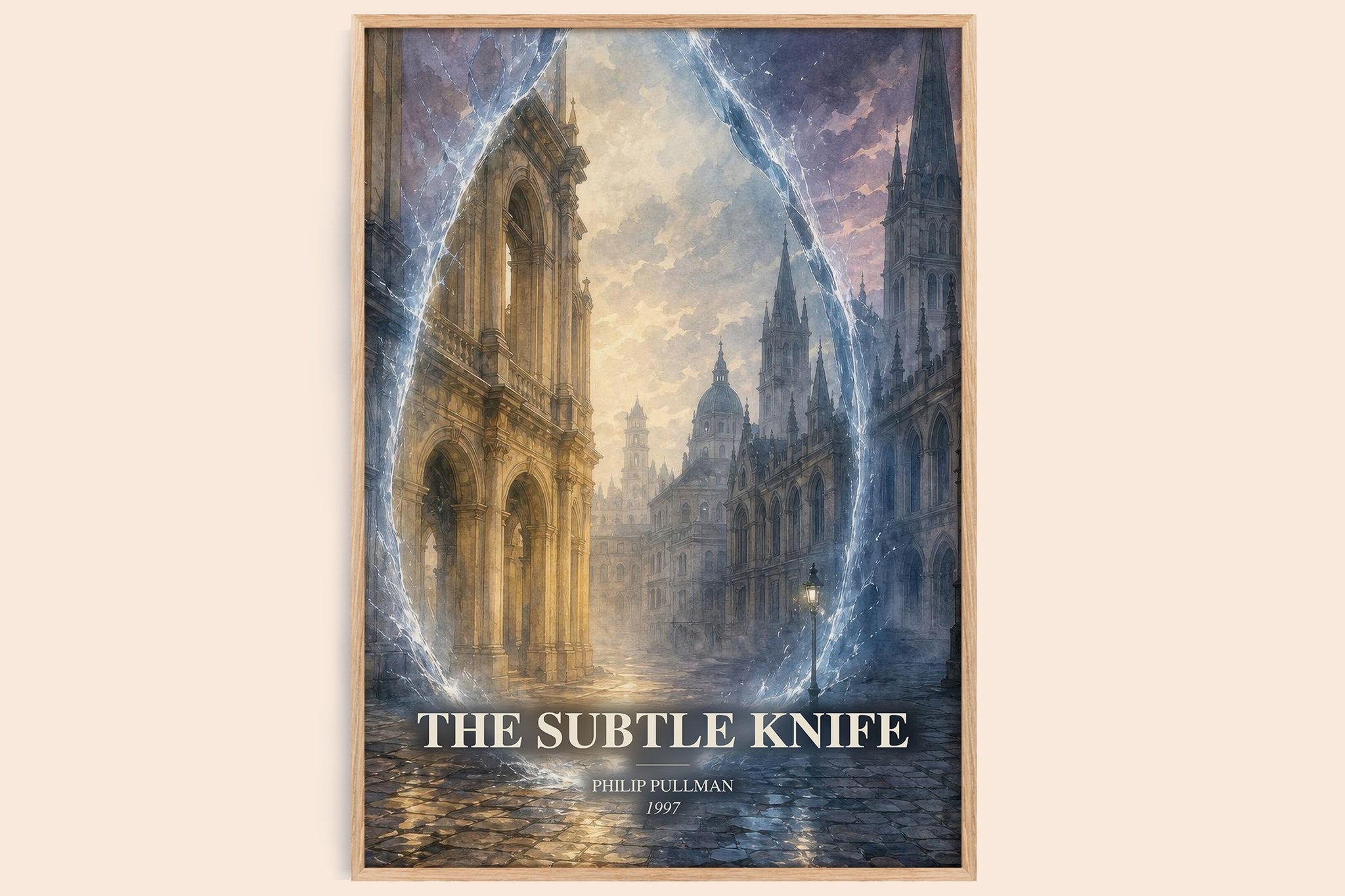 The Subtle Knife Book Watercolour Illustration by Philip Pullman