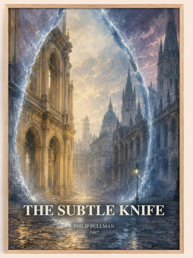 The Subtle Knife Book Watercolour Illustration by Philip Pullman