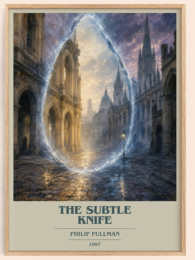 The Subtle Knife Book Cover Poster by Philip Pullman