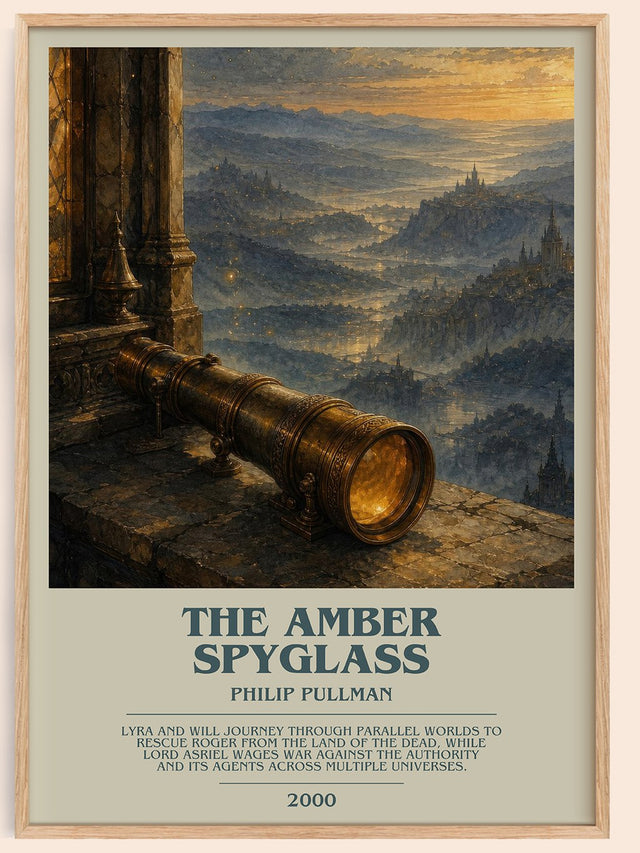The Amber Spyglass Bookish Wall Art by Philip Pullman