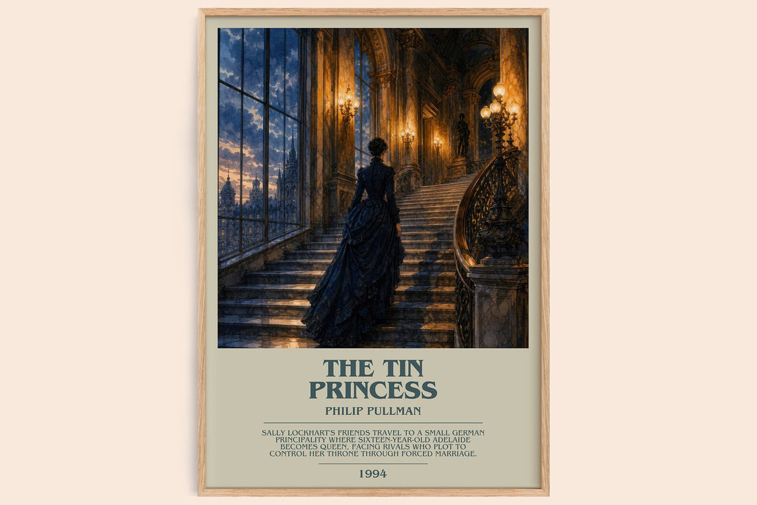 The Tin Princess bookish book poster by Philip Pullman – framed literary art print