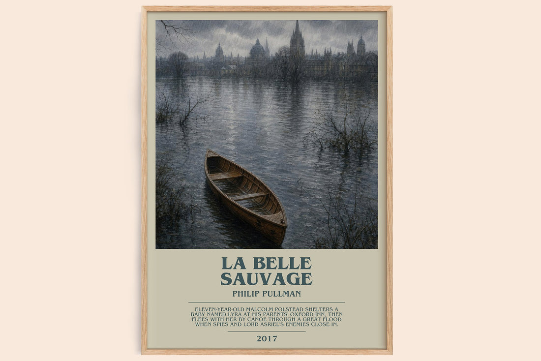 La Belle Sauvage bookish book poster by Philip Pullman – framed literary art print