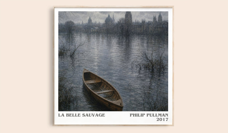 La Belle Sauvage literary book poster by Philip Pullman – framed literary art print
