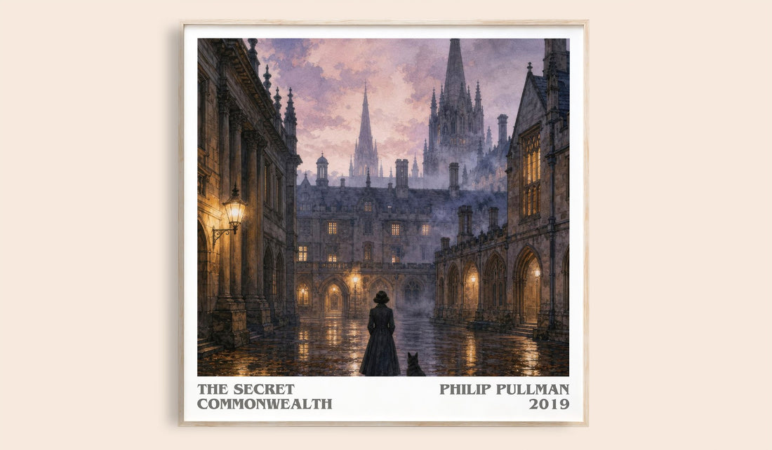 The Secret Commonwealth literary book poster by Philip Pullman – framed literary art print