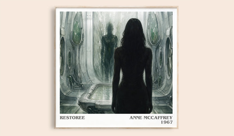 Restoree Literary Art Print by Anne McCaffrey (Square style)