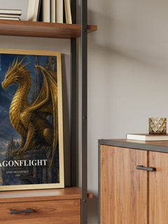 Dragonflight book watercolour illustration paper finish options – matte satin gloss