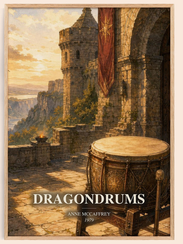 Dragondrums Book Watercolour Illustration by Anne McCaffrey