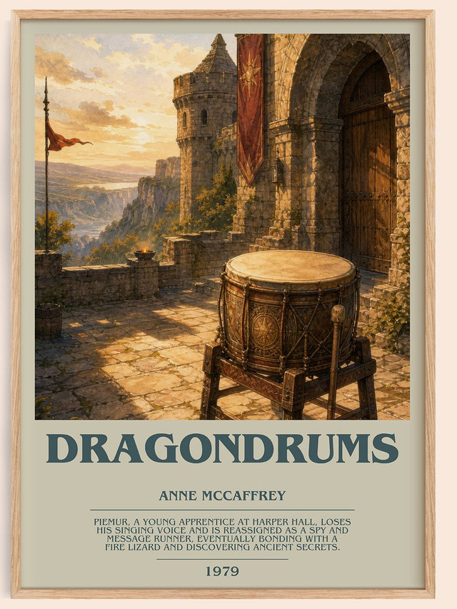 Dragondrums Bookish Wall Art by Anne McCaffrey