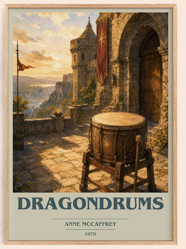 Dragondrums Book Cover Poster by Anne McCaffrey