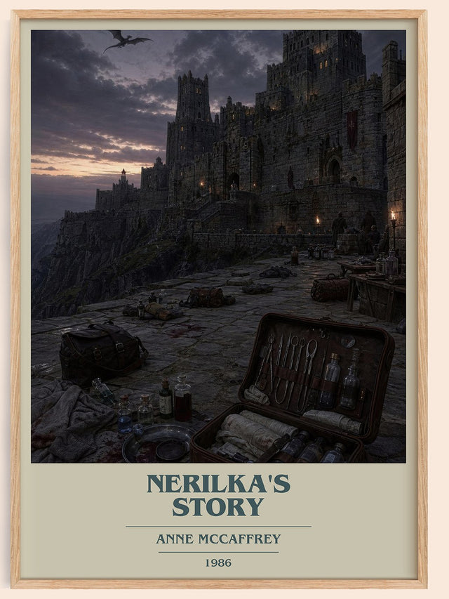 Nerilka's Story Book Cover Poster by Anne McCaffrey