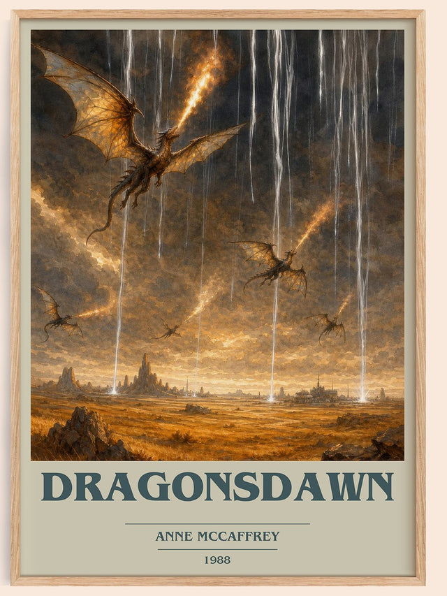 Dragonsdawn Book Cover Poster by Anne McCaffrey
