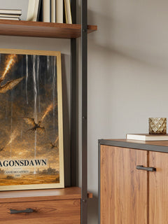 Dragonsdawn book watercolour illustration paper finish options – matte satin gloss