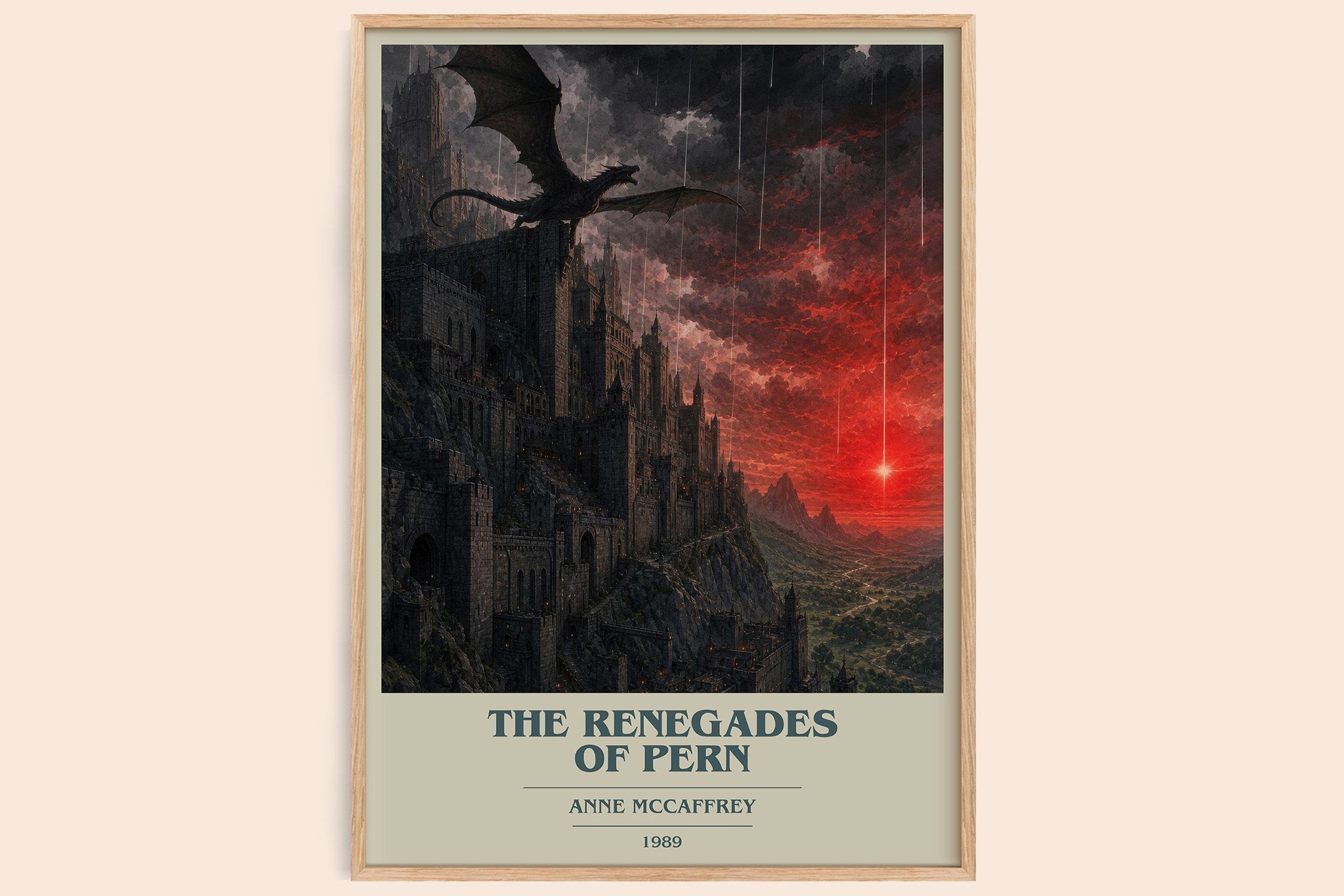 The Renegades of Pern Book Cover Poster by Anne McCaffrey