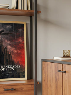 The Renegades of Pern book watercolour illustration paper finish options – matte satin gloss