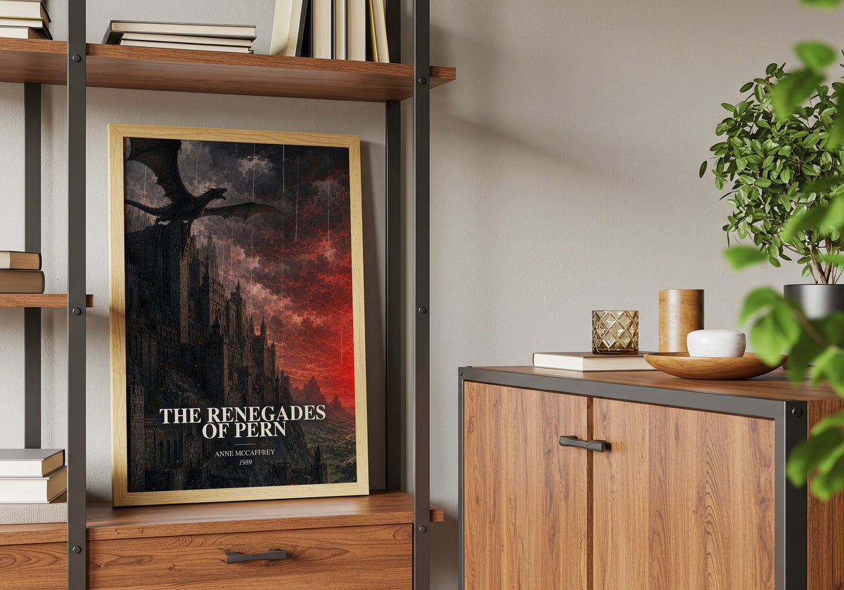 The Renegades of Pern book watercolour illustration paper finish options – matte satin gloss