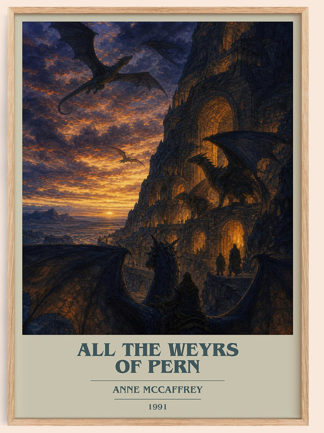 All the Weyrs of Pern Book Cover Poster by Anne McCaffrey