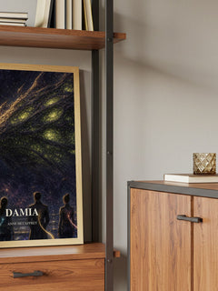 Damia book watercolour illustration paper finish options – matte satin gloss
