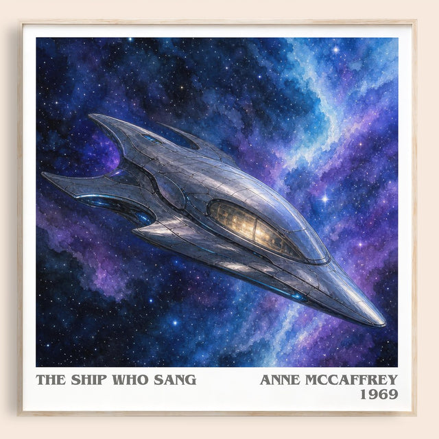 The Ship Who Sang Literary Art Print by Anne McCaffrey