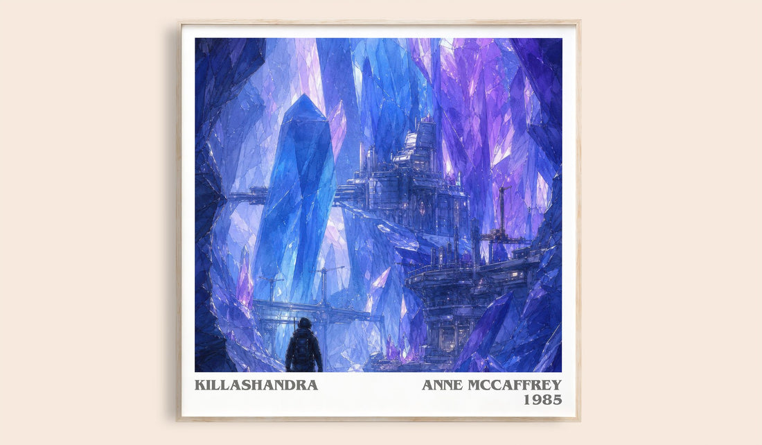 Killashandra literary book poster by Anne McCaffrey – framed literary art print