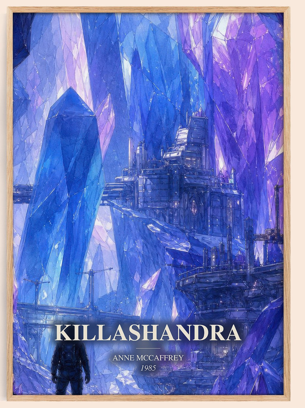 Killashandra watercolour book poster by Anne McCaffrey – framed literary art print