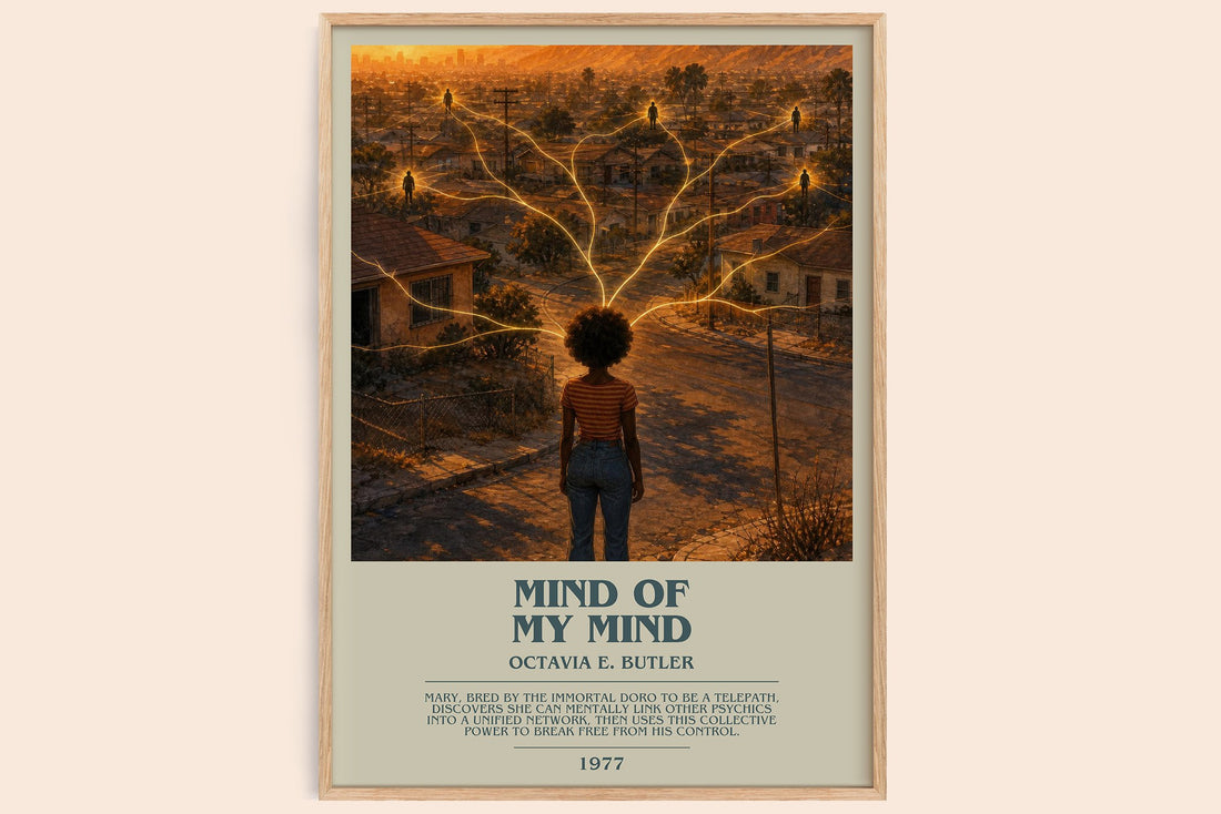 Mind of My Mind bookish book poster by Octavia E. Butler – framed literary art print