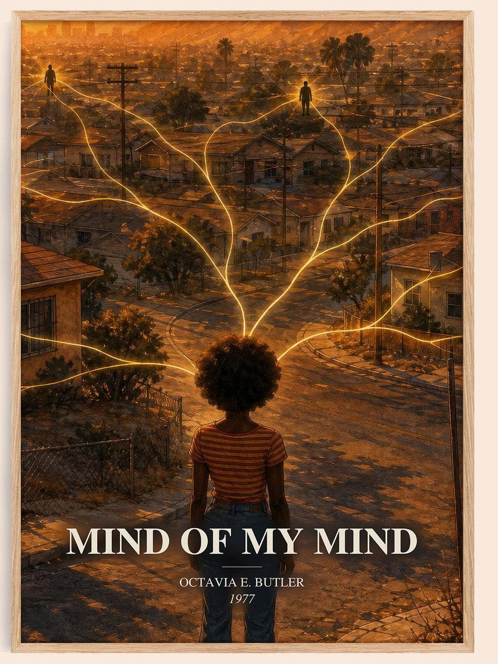 Mind of My Mind watercolour book poster by Octavia E. Butler – framed literary art print
