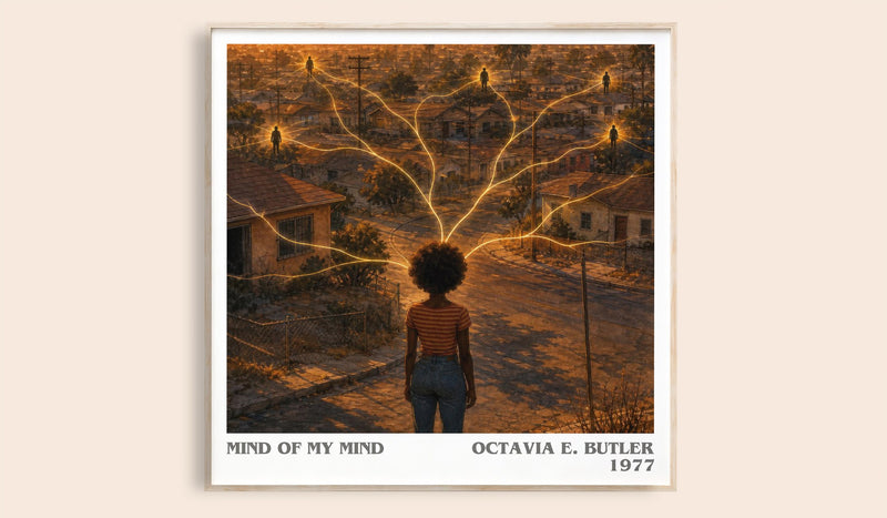 Mind of My Mind literary book poster by Octavia E. Butler – framed literary art print